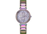 Quarzuhr GUESS LILY, bunt (lila, metallic), Armbanduhren, Damen, Quarzuhr, Armbanduhr, Damenuhr