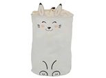 WäSchesack Otto Home "Millisy", Gelb, B:35Cm H:50Cm T:35Cm Ø:35Cm, Baumwolle, Polyester, WäSchesammler, Mit Hasen-Motiv, HöHe Ca. 50 Cm