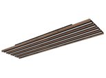 Globo Lighting Led Deckenleuchte "Hayden", Bunt (Schwarz, Natur), 1, H: 6Cm, 1 Stk., Leuchten, Deckenlampe, Wohnzimmer, Schlafzimmer, Design Lampe, Led Deckenleuchte
