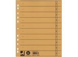 Q-Connect® KF02787 Fogli Divisori Colorati Passanti - A4 Extra Larghi, Giallo, 100 Pezzi