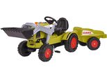 Trettraktor Big "Claas Celtis Loader", GrüN (GrüN, Schwarz, Grau), Tretfahrzeuge, Kinderb:46Cm H:54Cm T:169Cm, Bxtxh: 46X169X54 Cm, Mit Trailer, B:46Cm H:54Cm T:169Cm