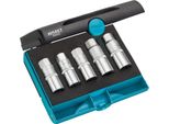 Hazet 844/5 Set Di Estrattori Di Prigionieri ∙ Quadro Cavo Da 1/2 Pollice (12,5 Mm) ∙ 185 Mm X 153 Mm X 52 Mm ∙ Numero Di Utensili: 5