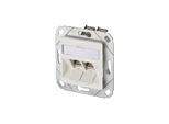 Metz Connect Modulo E-DAT 2 Porte Upk Cat.6A, Bianco Puro