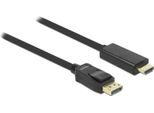 Delock 82586 Displayport Kabel Delock Dp -> Hdmi St/St 1.00M Schwarz