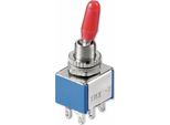 Goobay 10021 Interruttore A Levetta Miniaturizzato - 2X ON-OFF, Con Capicorda A Saldare