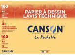 Canson Technisches Zeichenpapier, Din A4, 160 G/Qm, Weiá