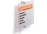Durable Targa Fuori Porta Crystal Sign® 210X210 Mm, Trasparente, 482419