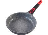 Bratpfanne King "Click-Grip", Schwarz (Schwarz, Rot), Ø:24Cm, Pfannen, Bratpfanne, Induktion, Abnehmbarer Griff