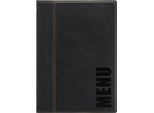 Cartella Portamenu Securit Trendy, Din A4, Nero