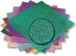 Folia 3116 Carta Iridescente 75 G/M², 14 X 14 Cm, Goffratura A Cristallo, Multicolore, 50 Pezzi (1 Set)
