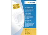 25X Herma 5012 Buste Per Carte D'identità 52X75 Mm Per Documenti Formato Din A8