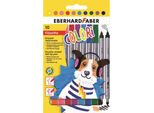 Eberhard Faber 550010 Penne A Punta Doppia In Fibra, Confezione Da 10 Pezzi
