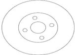 2X Trw DF4366 Disco Freno Asse Anteriore