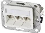 Btr C6Amodul Presa Dati, Cat 6A, 270°, A 3 Ingressi, Installazione In Canalina, Bianco Puro Ral 9010 Per Il Collegamento Di 3 Pc, Ingresso Cavi In Basso (130B12D31102-E)
