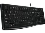 Logitech K120 Corded Keyboard Tastiera Usb Russo Nero
