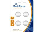 Mediarange Batteria A Bottone Al Litio/Cr2032 3V 4Pcs