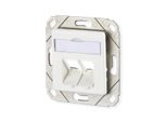 Modulo Metz Connect Scatola Di Derivazione Da Incasso, 2 Porte Non Equipaggiate Bianco Puro