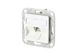 Metz Connect C6Amodul 1 Porta 180°M Scatola Da Incasso, Bianco Puro RAL9010