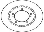 2X Trw DF4156 Disco Freno Asse Anteriore