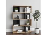 BüCherregal Inosign "Cedric", Grau (Artisan Eiche, Grau), B:103Cm H:146Cm T:35Cm, Holzwerkstoff, Regale, BüCherregal