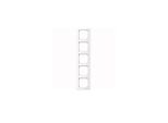 Merten 478525 Cornice M-SMART, 5 Scomparti, Bianco Attivo Lucido