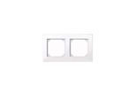 Merten 515225 Cornice M-PLAN, A 2 Ingressi, Bianco Attivo Lucido