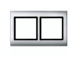 Merten 400260 Telaio Aquadesign, A 2 Ingressi, Alluminio