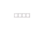 Merten 484419 Cornice M-SMART, A 4 Ingressi, Bianco Polare