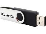Xlyne Xlyne 177559-2 Chiavetta Usb 4 Gb Usb Type-A 2.0 Nero, Acciaio Inox