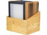Cartelle Portamenu Securit Con Scatola Di Legno Nera A4 (20 Pezzi)