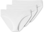 Schiesser Damen Slips 3Er Pack - Pantaloni Jazz, Cotone Essentials, Basic, Stretch Weiß 42 (Gr. X-Large)