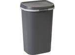 Curver Mistral Cestino Per Rifiuti Piatti 50L Antracite