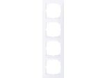 Merten MEG4040-3625 Cornice M-Pure, A 4 Ingressi, Bianco Attivo, M-Pure