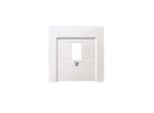 Merten 297919 Piastra Centrale Per Tae/Audio/Usb, Bianco Polare, Sistema M