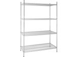 Scaffale Vogue In Filo D'acciaio Con Ripiani Regolabili 1220X1840X610 Mm