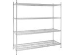 Scaffale Vogue In Filo D'acciaio Con Ripiani Regolabili 1830X1853X610 Mm