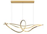 Globo Lighting HäNgeleuchte "Iduna", Goldfarben, H: 120Cm, 1 Stk., Leuchten, HäNgelampe Esszimmer-Leuchte Esstischleuchte Wohnzimmer, HäNgeleuchte