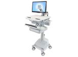 Ergotron Styleview Alluminio, Grigio, Bianco Carrello Multimediale A Schermo Piatto