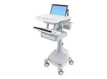 Ergotron Styleview - Carrello Multimediale - Alluminio - Grigio - Bianco - Alluminio - Plastica - Acciaio Zincato - Notebook - 9,1 Kg - 43,9 Cm (17,3 Pollici)
