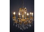 Casa Padrino Lampadario Barocco In Cristallo A 8 Fiamme Oro Modk6 - Lampada A Sospensione Lampadario A Sospensione Lampada A Soffitto