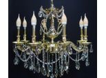 Casa Padrino Lampadario Barocco In Cristallo A 8 Fiamme Oro Modk7 - Lampada A Sospensione Lampadario A Sospensione Lampada A Soffitto