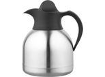 Biaretto - Lattina Di Caffè Da 1 Litro In Acciaio Inox Tappo Nero | 1 Pezzo