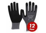 Nitras 8800 Flexible Fit Guanti Tuttofare, Guanti Da Lavoro - Alta Resistenza All'abrasione, Ottima Presa -Poliuretano12 Paia Taglia:11