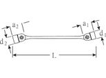 Stahlwille 29 Chiave A Doppio Snodo Flexi 17 X 19 Mm 43011719 (Chiave Per Piegare)