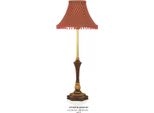 Casa Padrino Lampada Da Tavolo Barocca Rosso / Oro 26 X H 65 Cm - Lampada Da Tavolo - Nostalgica E Magnifica