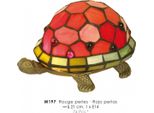 Casa Padrino Lampada Da Tavolo Tiffany Rosso Tartaruga Ø 21Cm - Lampada Tiffany Deko