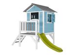 Casetta Da Giardino Sunny Lodge Xl Blu/Bianca Su Palafitte; C050.002.01