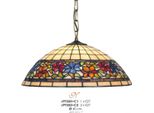 Casa Padrino Lampada A Sospensione Tiffany Ø 40 Cm - Lampada A Sospensione Tiffany - Lampade Tiffany