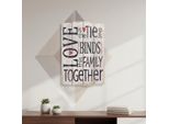 Mucola Quadro Decorativo In Legno Da Parete Decorazione Da Parete Segno In Legno 60Cm Amore Look Retrò