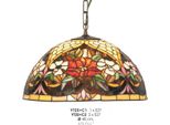 Casa Padrino Lampada A Sospensione Tiffany Ø 40 Cm - Lampada A Sospensione Tiffany Realizzata A Mano